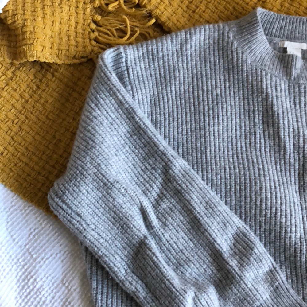 Gray sweater